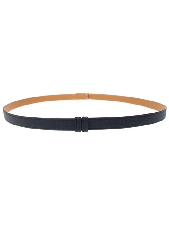 Hermes Kelly Belt Leather Epsom Black Brown Silver main image 6